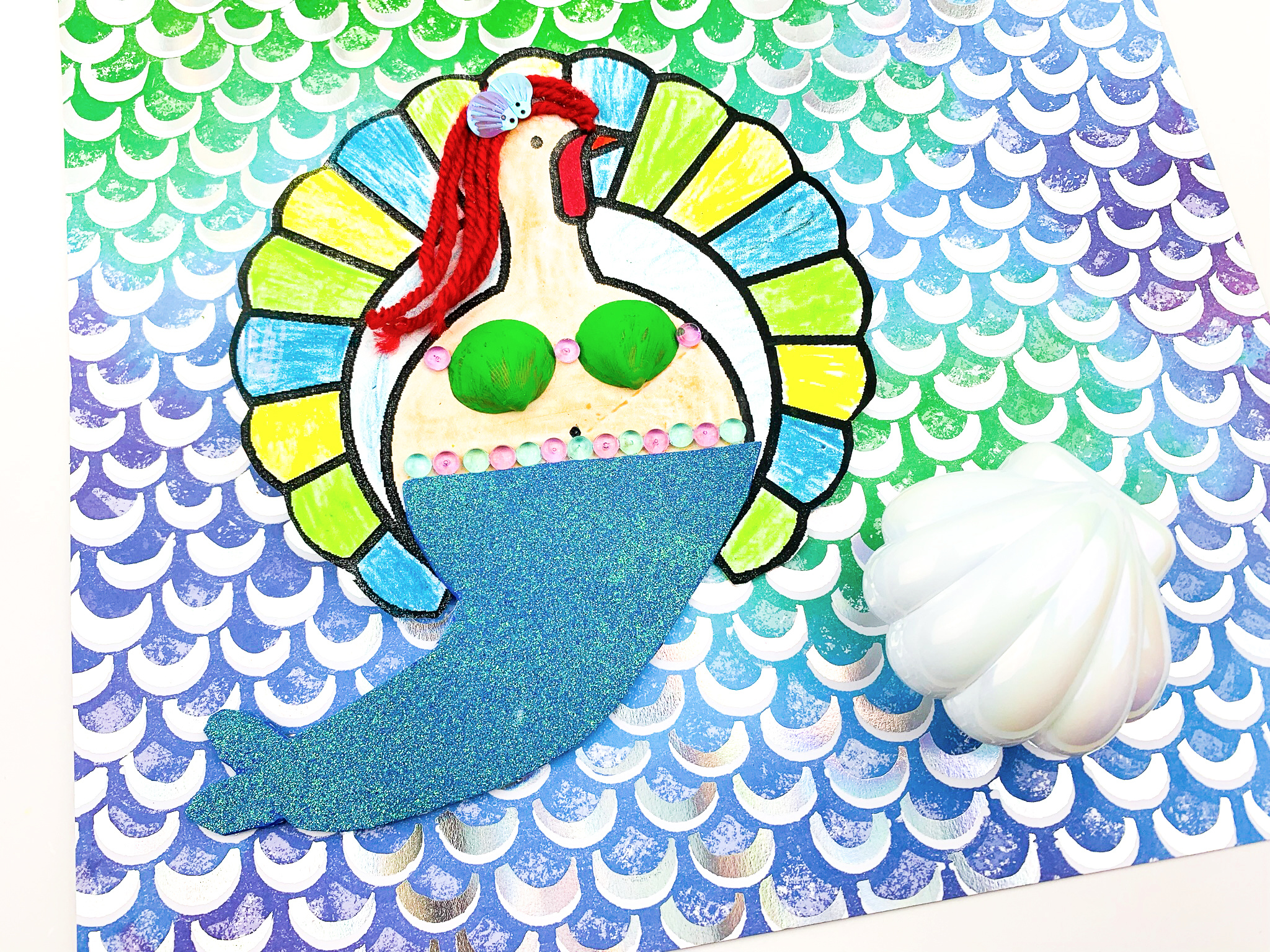 disguise a turkey mermaid - mom. wife. busy life.